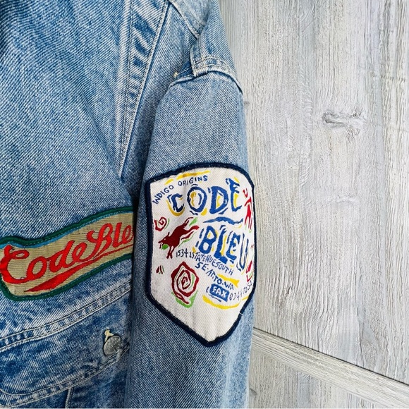 Code Bleu Vintage Denim Patch Jacket - Picture 5 of 10